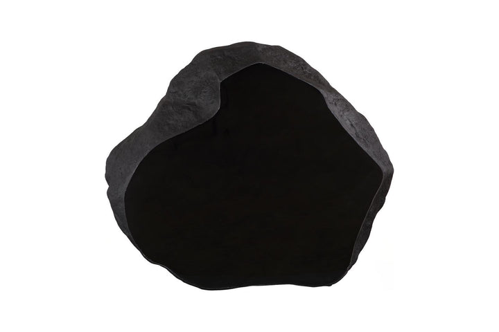 Quarry Coffee Table, Small, Black Glamstone by Phillips Collection — view 2