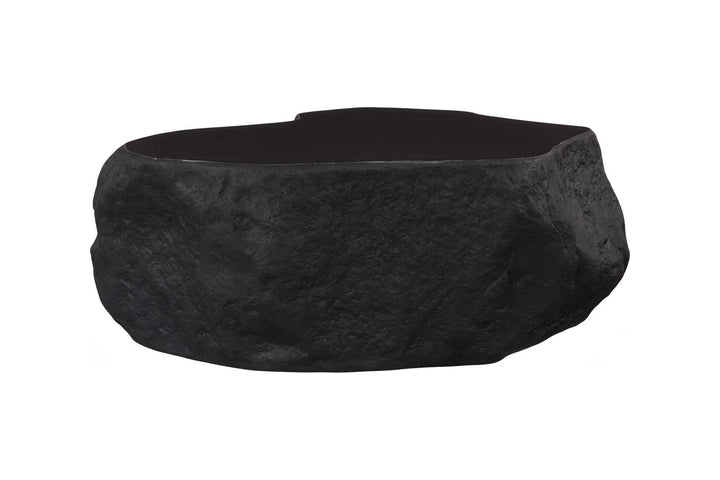 Quarry Coffee Table, Small, Black Glamstone by Phillips Collection — view 3