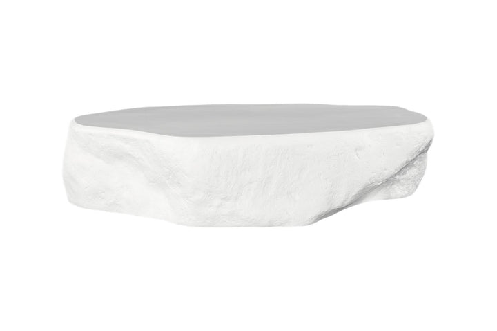 Quarry Coffee Table, Extra Large, White Glamstone by Phillips Collection — view 1