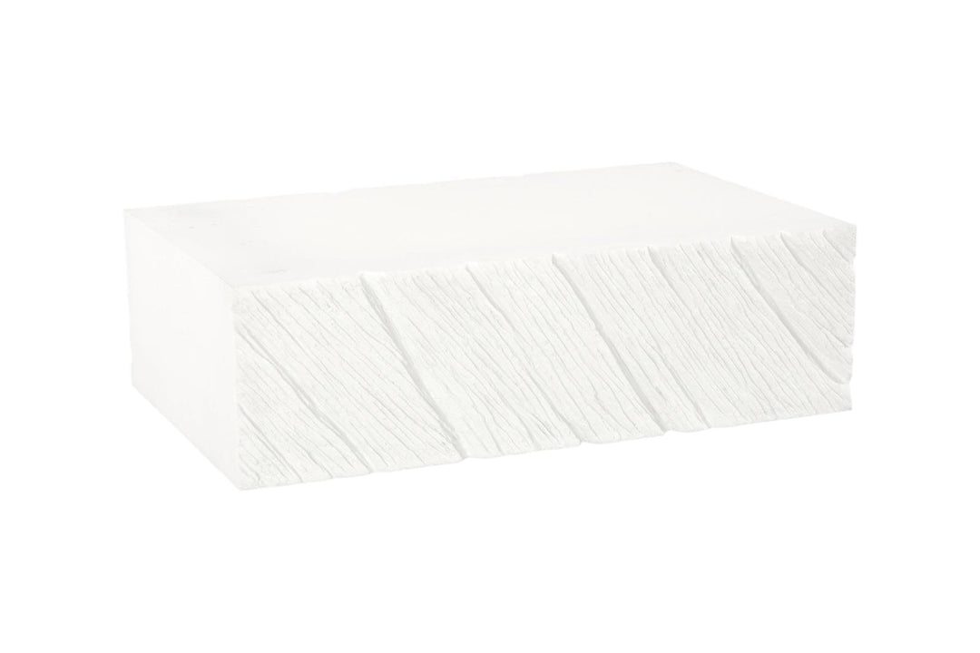 Shear Coffee Table, Rectangle, White Stone by Phillips Collection — view 1