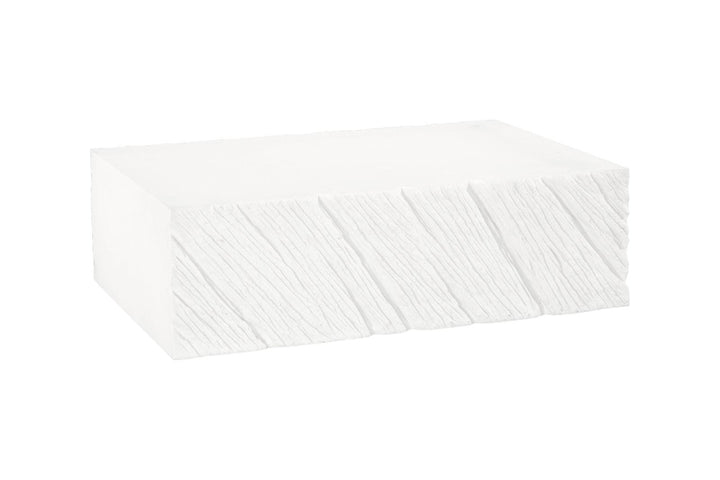 Shear Coffee Table, Rectangle, White Stone by Phillips Collection — view 3