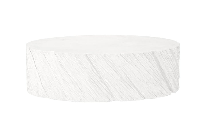 Shear Coffee Table, Oval, White Stone by Phillips Collection — view 1