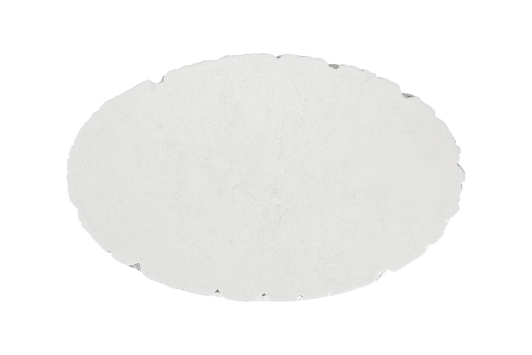 Shear Coffee Table, Oval, White Stone by Phillips Collection — view 2