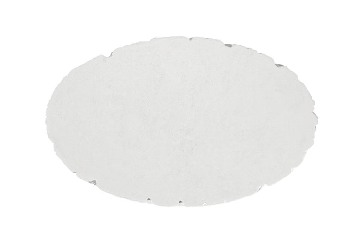 Shear Coffee Table, Oval, White Stone by Phillips Collection — view 2