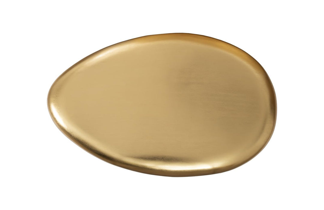 River Stone Coffee Table, Gold Leaf, Large by Phillips Collection — view 2