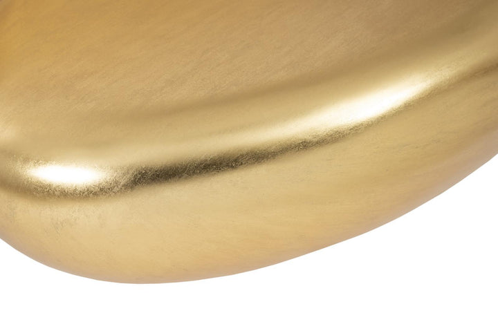 River Stone Coffee Table, Gold Leaf, Large by Phillips Collection — view 3