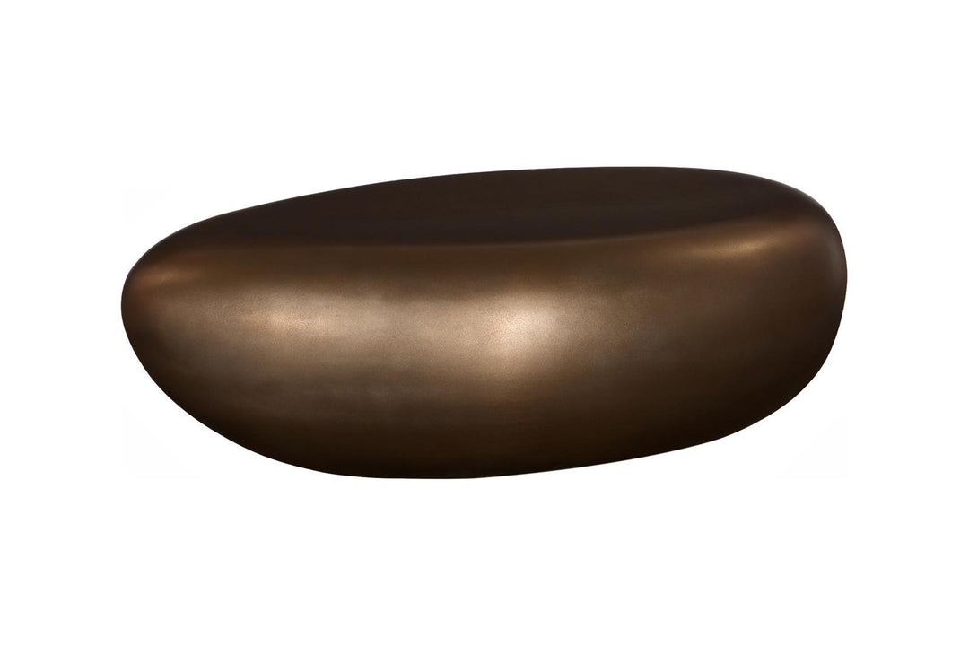 River Stone Coffee Table, Bronze, Small by Phillips Collection — view 1