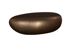 River Stone Coffee Table, Bronze, Small by Phillips Collection — view 1