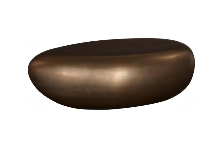 River Stone Coffee Table, Bronze, Small by Phillips Collection — view 1