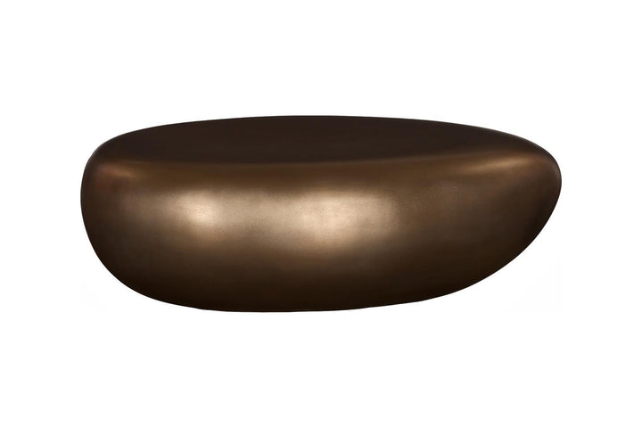 River Stone Coffee Table, Bronze, Small by Phillips Collection — view 3