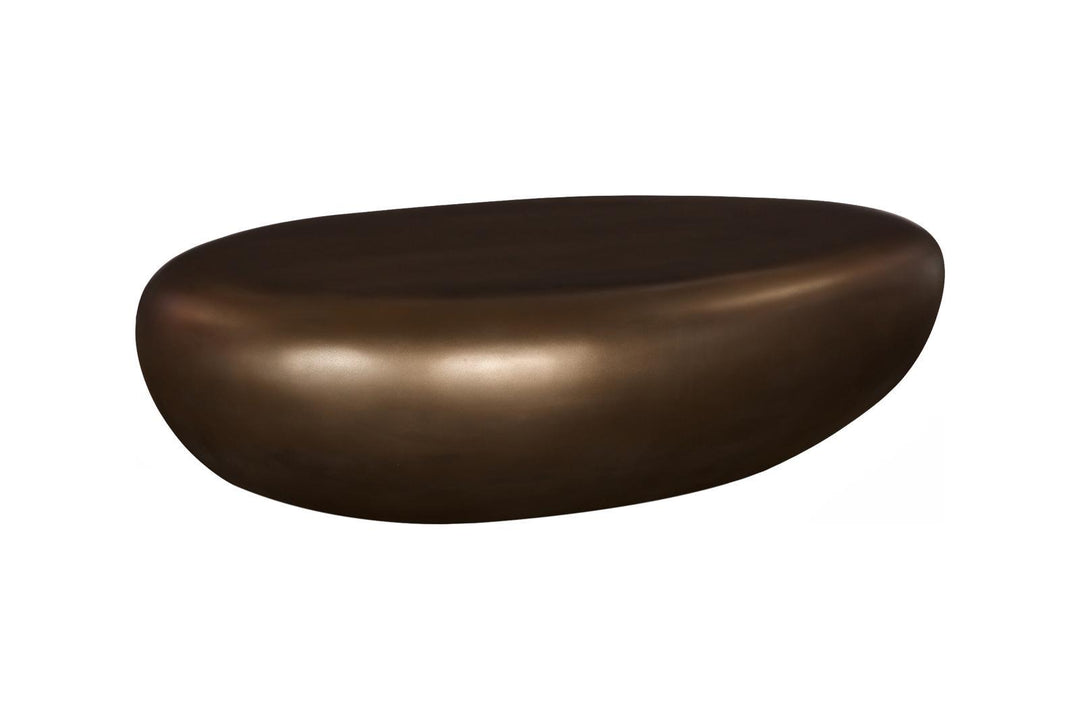 River Stone Coffee Table, Bronze, Large by Phillips Collection — view 3