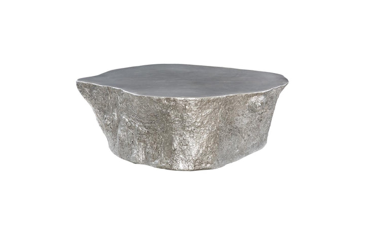 Bark Coffee Table, Silver Leaf by Phillips Collection — view 1
