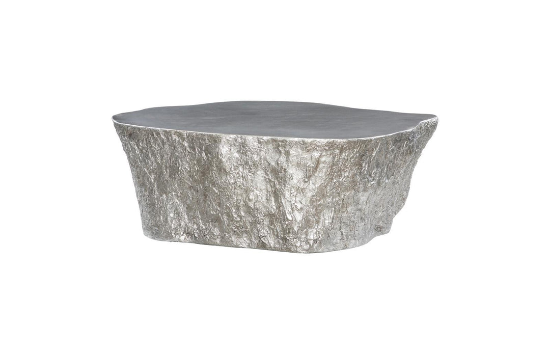 Bark Coffee Table, Silver Leaf by Phillips Collection — view 3