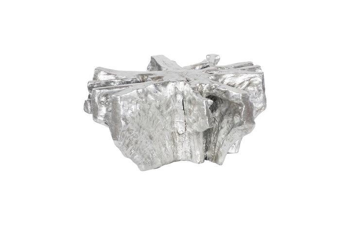 Asterisk Cast Root Coffee Table, Silver Leaf by Phillips Collection — view 1