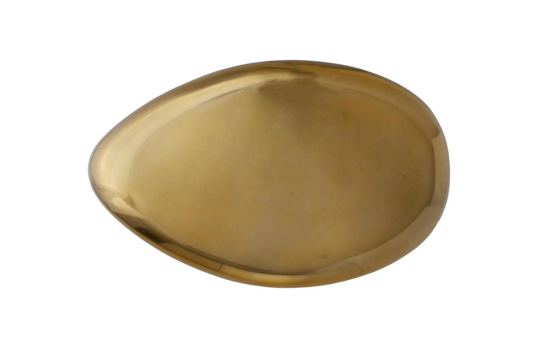 River Stone Coffee Table, Liquid Gold, Small by Phillips Collection — view 2