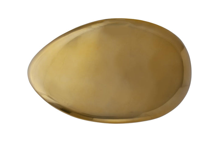 River Stone Coffee Table, Liquid Gold, Large by Phillips Collection — view 2