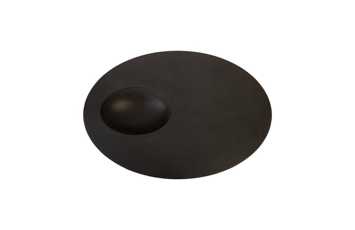 Indent Coffee Table, Oval, Black by Phillips Collection — view 2