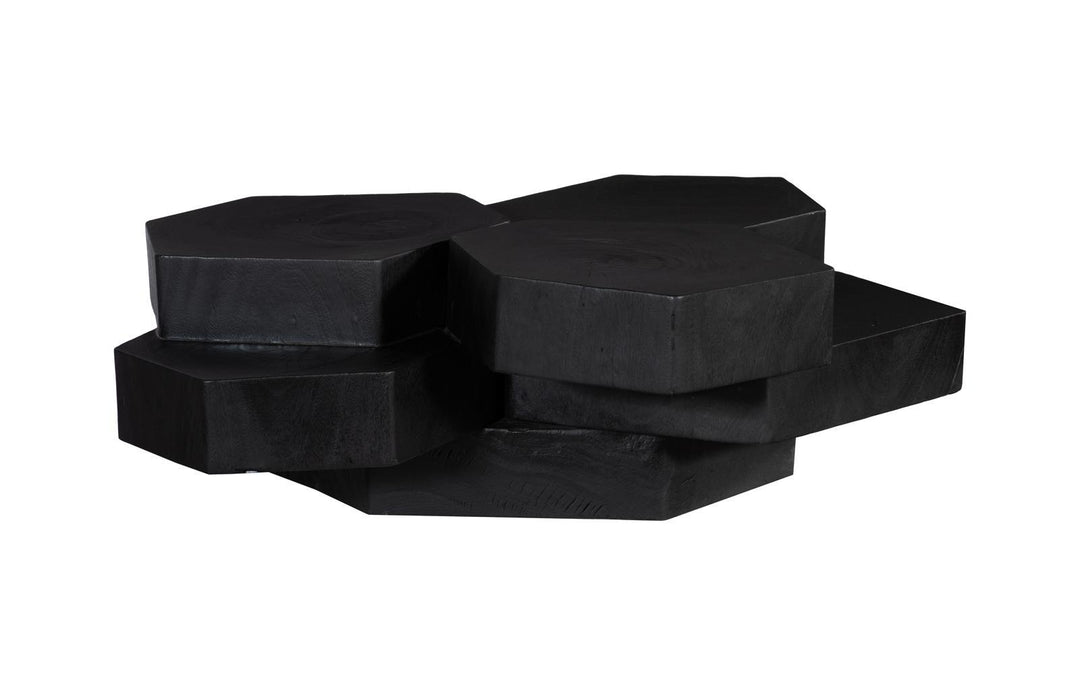 Wood Coffee Table, Black Finish by Phillips Collection — view 1