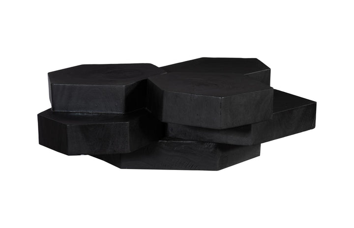 Wood Coffee Table, Black Finish by Phillips Collection — view 1