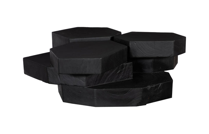 Wood Coffee Table, Black Finish by Phillips Collection — view 3
