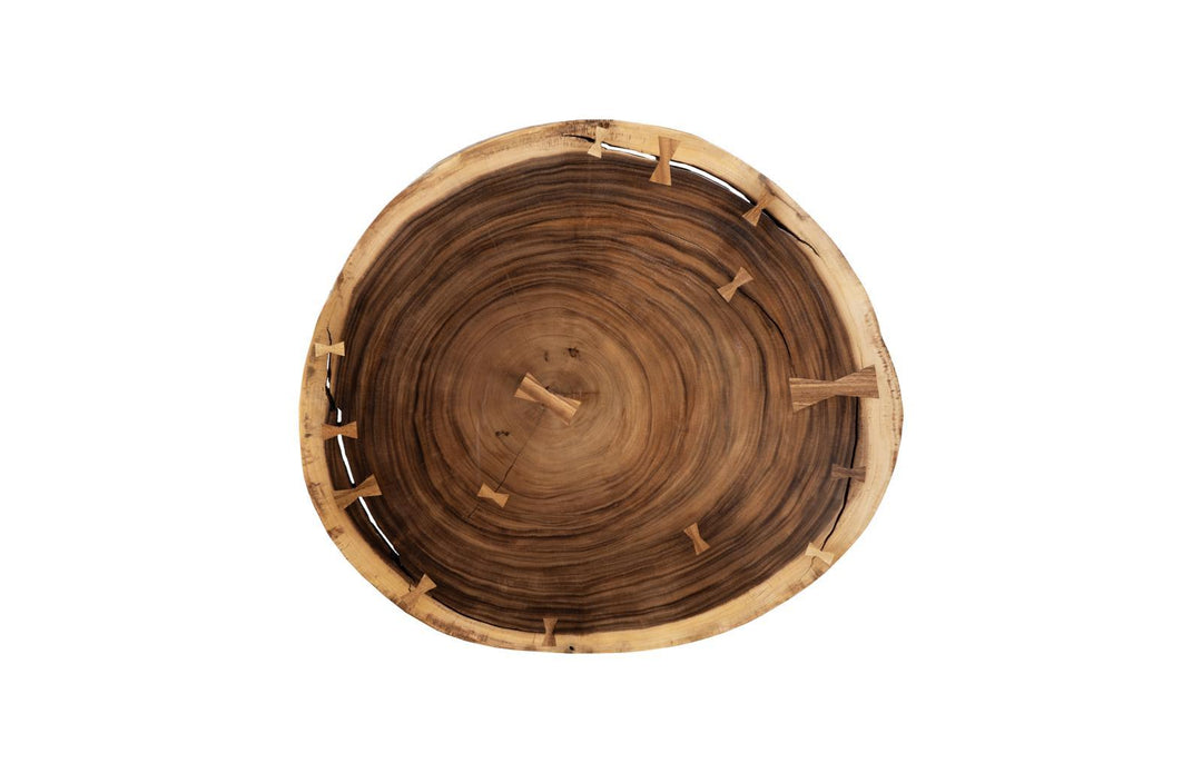Floating Coffee Table with Acrylic Legs, Natural, Size Varies by Phillips Collection — view 2