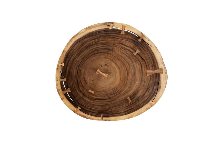 Floating Coffee Table with Acrylic Legs, Natural, Size Varies by Phillips Collection — view 2