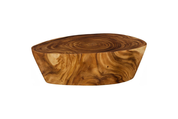 Lathe Coffee Table, Natural, Large by Phillips Collection — view 1