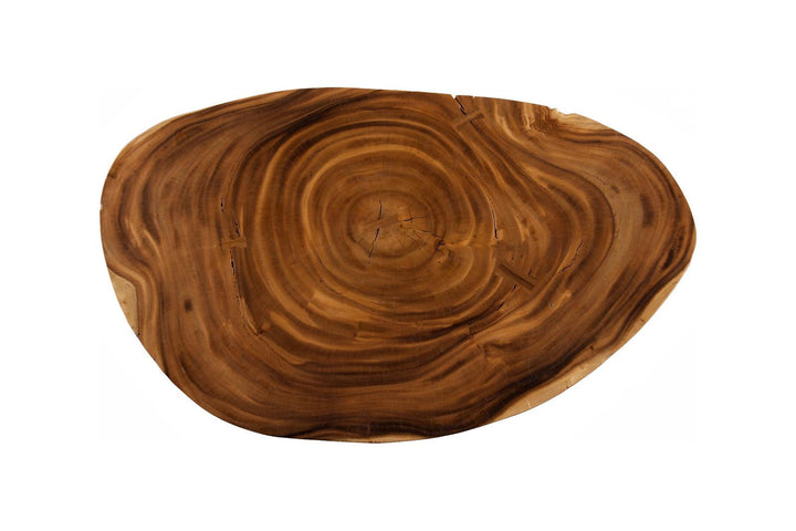 Lathe Coffee Table, Natural, Large by Phillips Collection — view 2