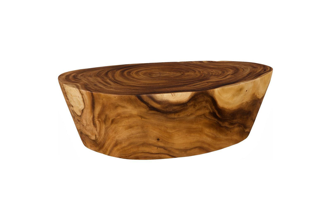 Lathe Coffee Table, Natural, Large by Phillips Collection — view 3