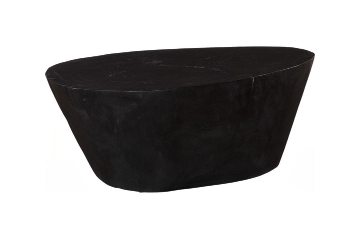 Lathe Coffee Table, Black, Medium by Phillips Collection — view 3