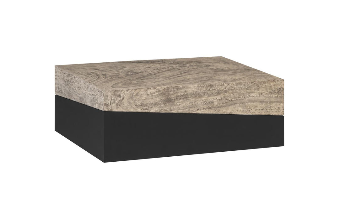 Geometry Coffee Table, Gray Stone by Phillips Collection — view 1