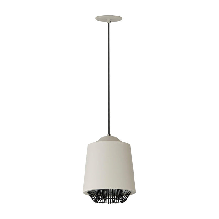 Phoenix 9" LED Pendant by ET2 Lighting in Brick / Black