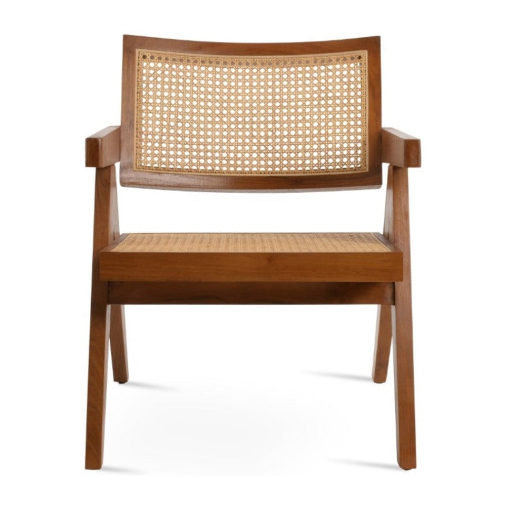 Pierre J Arm Teak Full Wicker Lounge