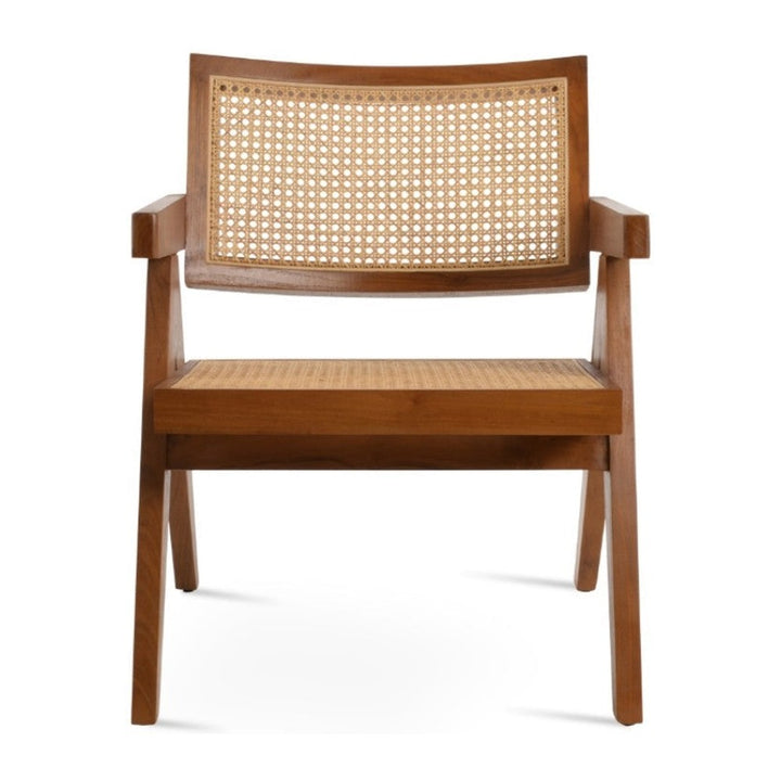 Pierre J Arm Teak Full Wicker Lounge