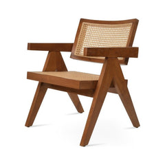 Pierre J Arm Teak Full Wicker Lounge Soho Concept