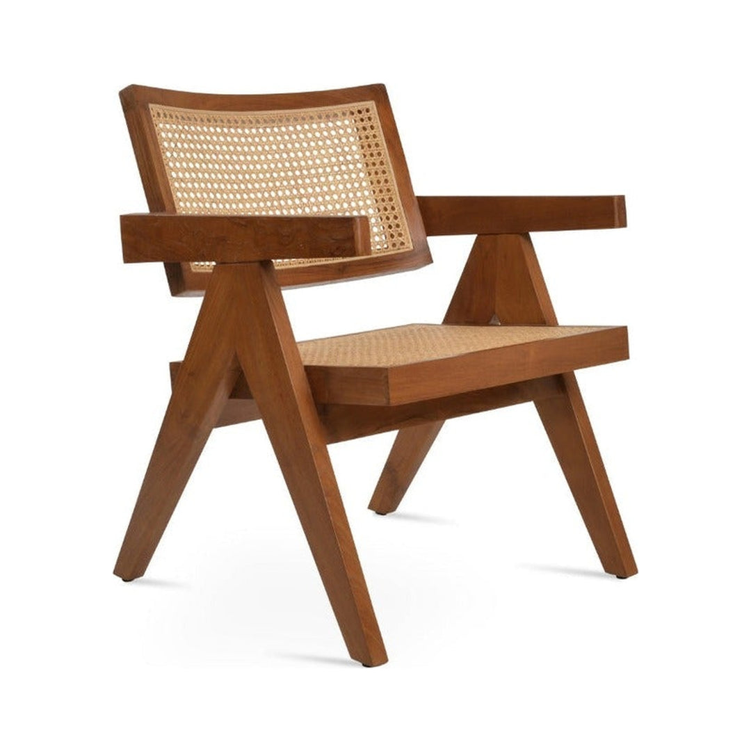 Pierre J Arm Teak Full Wicker Lounge Soho Concept