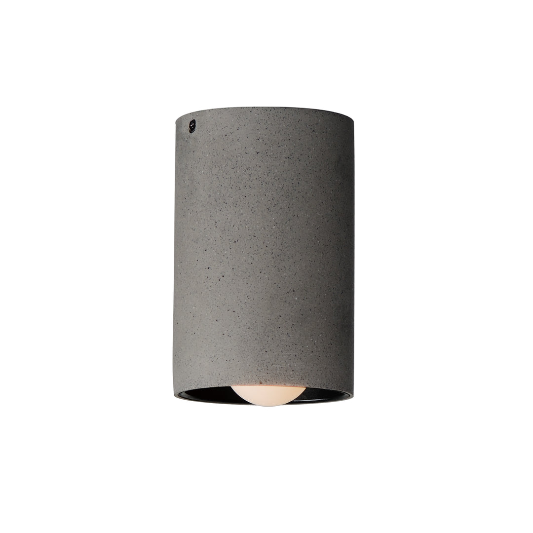 Pilar 1-Light LED Flush Mount by ET2 Lighting in Greystone, front view