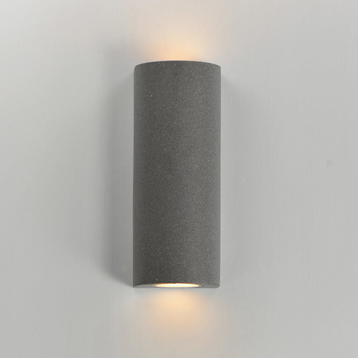 Pilar 2-Light LED Outdoor Wall Sconce - Cylinder by ET2 Lighting, styled view 2