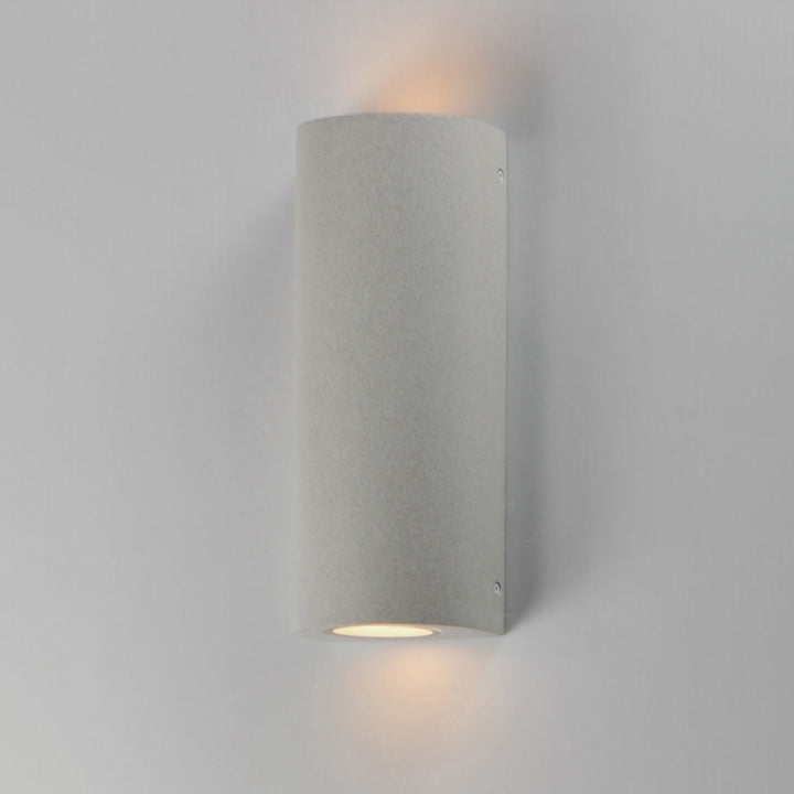Pilar 2-Light LED Outdoor Wall Sconce - Cylinder by ET2 Lighting, styled view 8