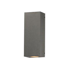 Pilar 2-Light LED Outdoor Wall Sconce by ET2 Lighting in Greystone, front view