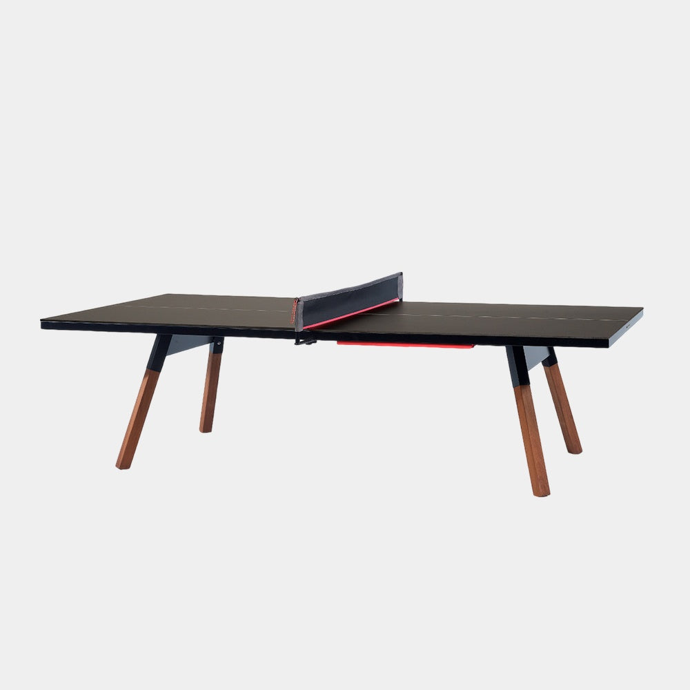 You and Me Standard Outdoor ping pong table in Black by RS Barcelona