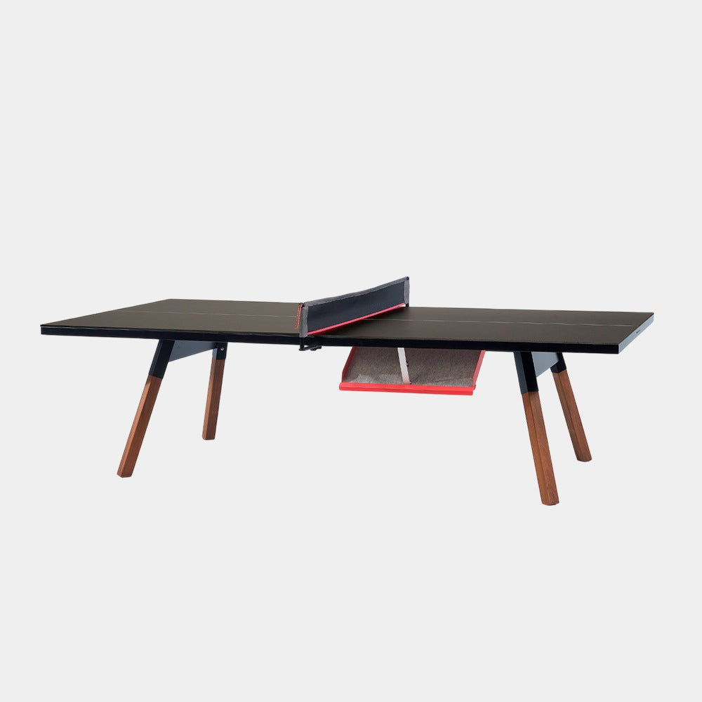 You and Me Standard Outdoor ping pong table in Black by RS Barcelona