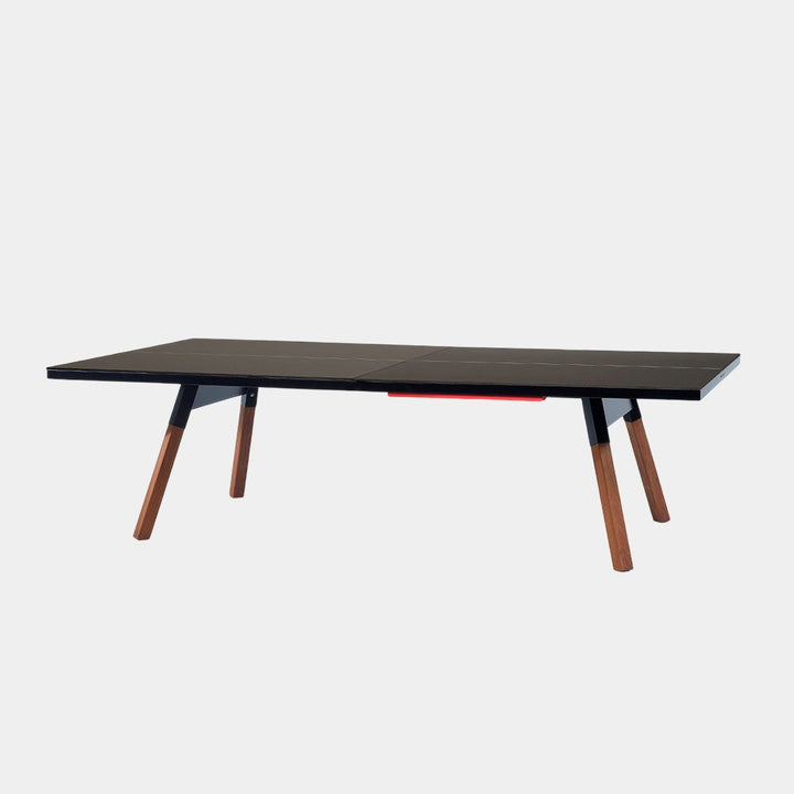 You and Me Standard Outdoor ping pong table in Black by RS Barcelona