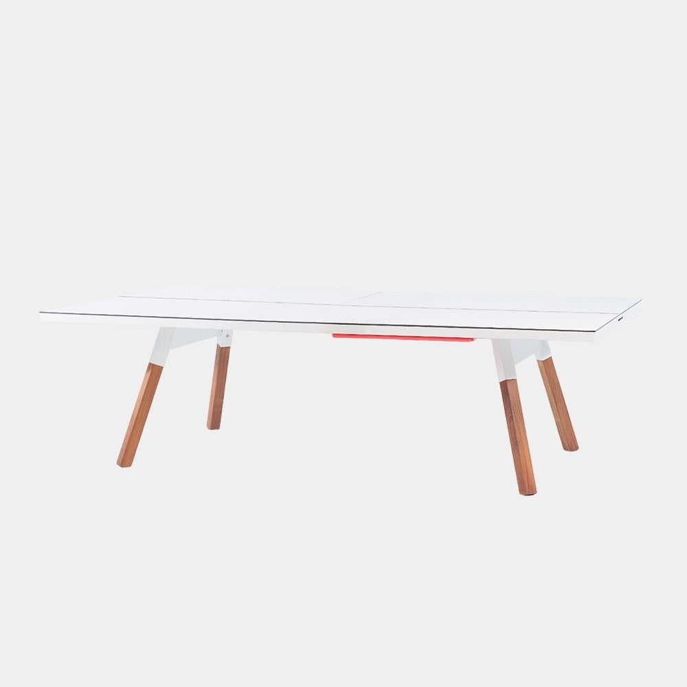 You and Me Standard Outdoor ping pong table in White by RS Barcelona