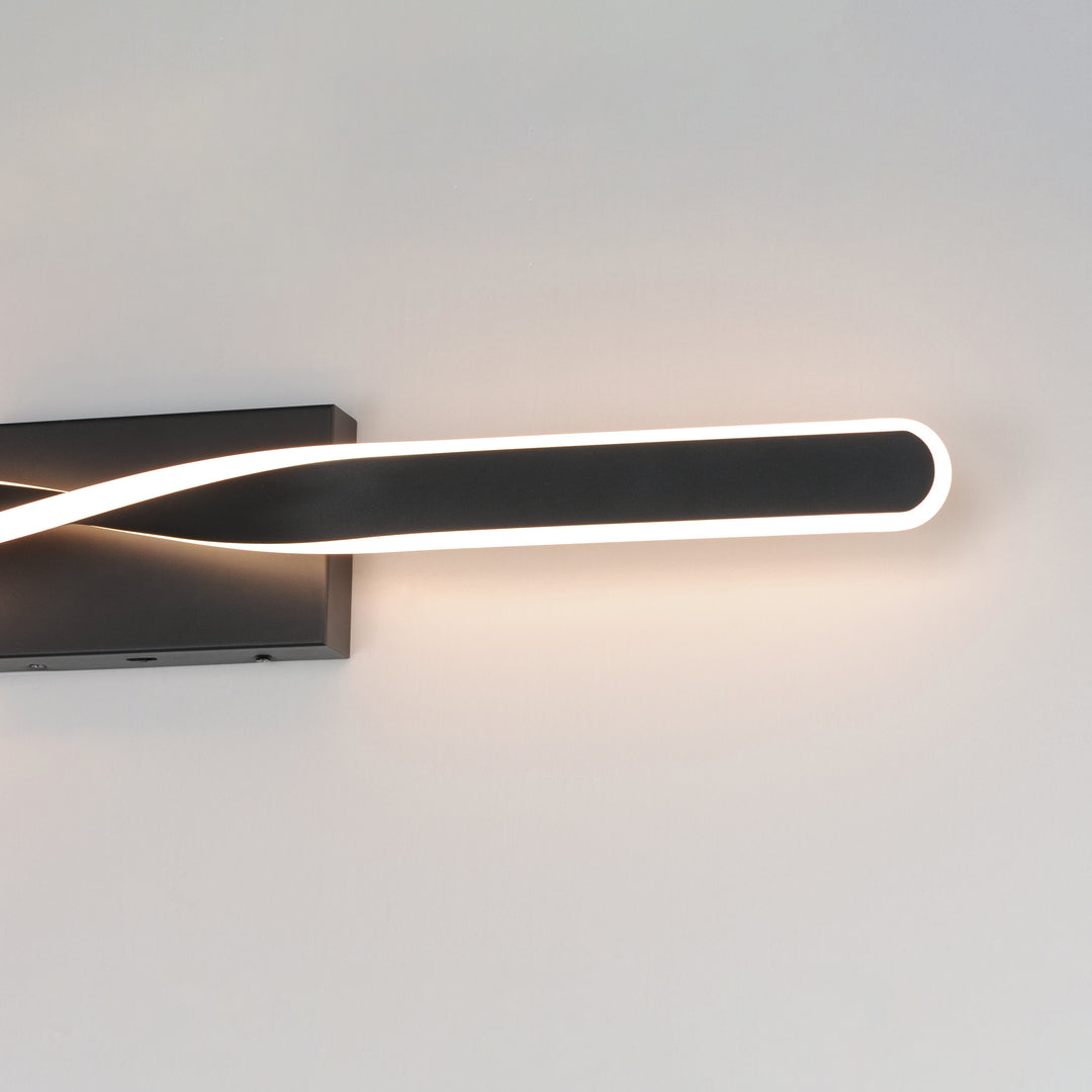 Pirouette 32" LED Bath Vanity 5CCT by ET2 Lighting, styled view 5
