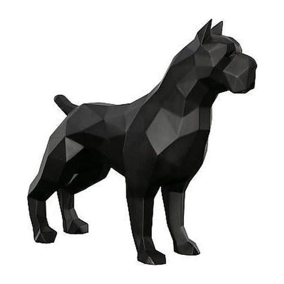 Pitbull Facet Sculpture, Matte Black Phillips Collection
