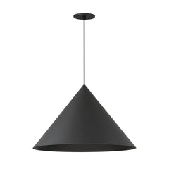Pitch 22" LED Pendant by ET2 Lighting in Black finish