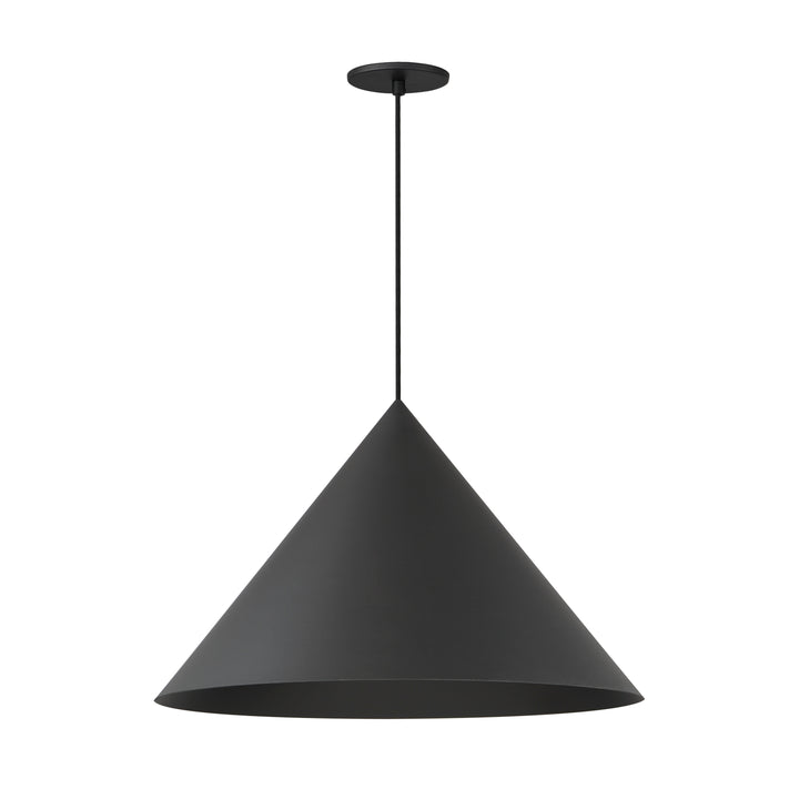 Pitch 22" LED Pendant by ET2 Lighting in Black finish