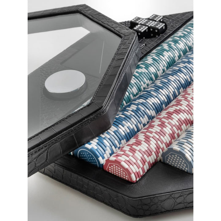 Impatia Precious Leather Poker Game Set