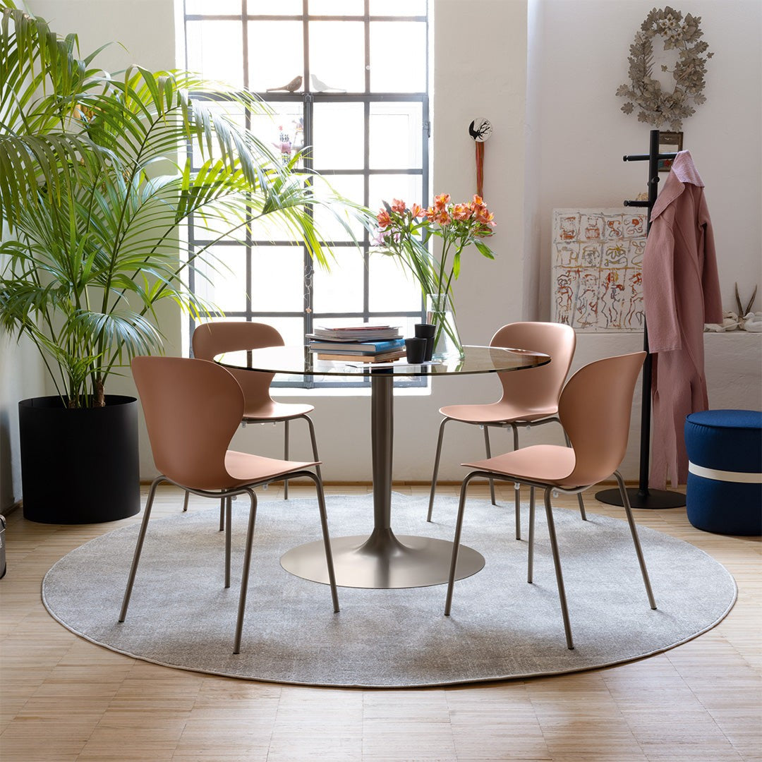 Planet Round Dining Table by Connubia in a styled interior